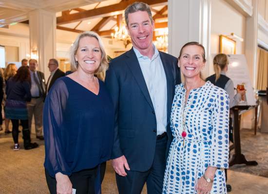 Elizabeth Wade with Steve and Julianne McGovern