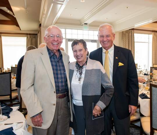 Hal Fenner with Linda and John Loewenberg