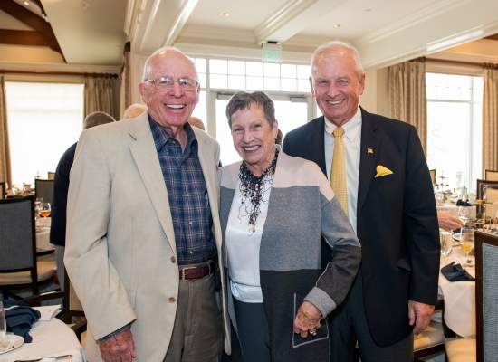 Hal Fenner with Linda and John Loewenberg