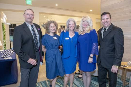 Jim Webert, Lauren Doyle Owens, Widget Webert and Amy and Alec Bromhead