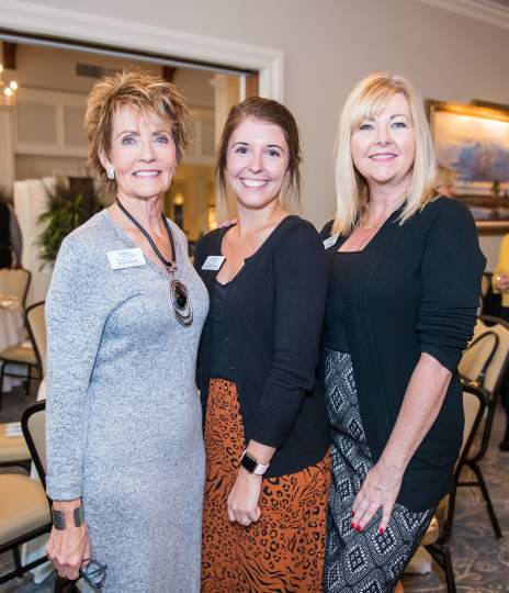 Paula Hundt, Courtney Buckel and Lauren Adrian