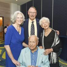 Prest Blake, Widget and Jim Webert, Helen Blake