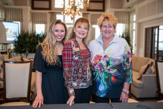 Sarah Ciampi, Alishia Parenteau and Sue Peters