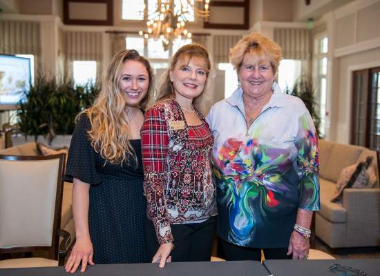 Sarah Ciampi, Alishia Parenteau and Sue Peters